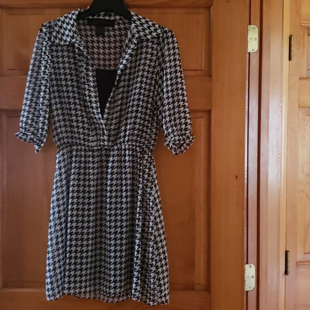 Women M Kardashian Kollection Tuxedo Shirt Dress